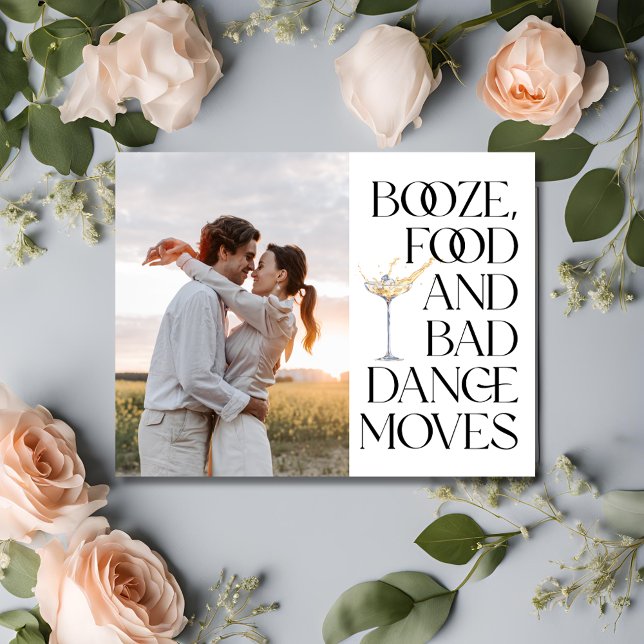 Faire-part Drôle Photo QR Code Mariage Enregistrer la date (Funny Photo QR Code Wedding Save the Date)