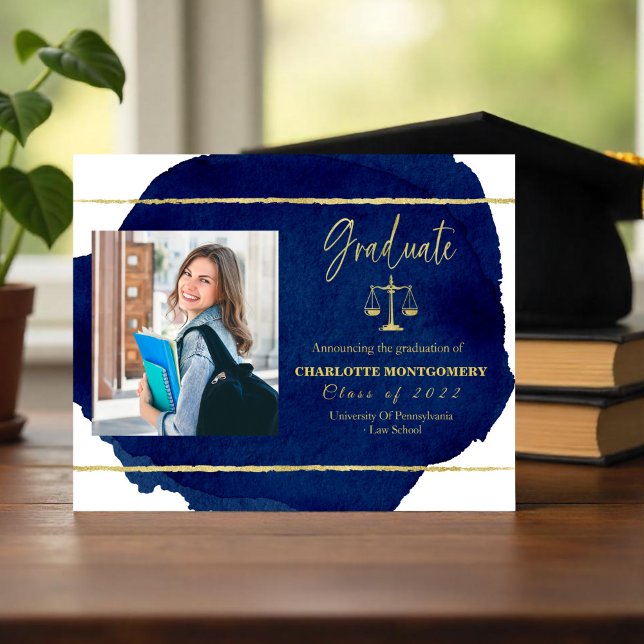 Faire-part du budget des études de droit (Créateur téléchargé)