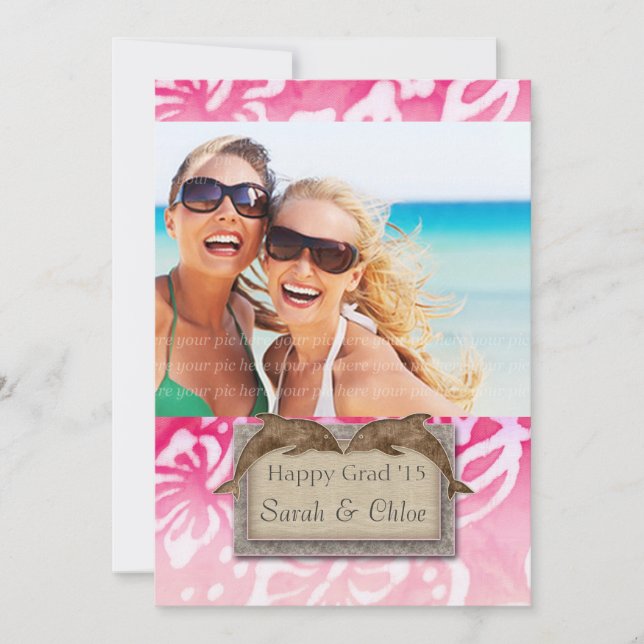 Faire-part du Dolphin Beach Grad Luau (Devant)