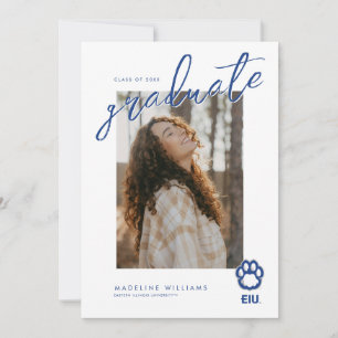 Faire-part Eastern Illinois Panthers Empreinte de patte & EIU