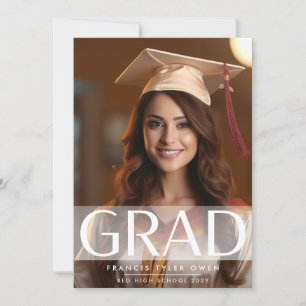 Faire-part École secondaire moderne Strid GRAD Classe photo