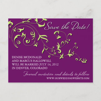 Faire-part Économies florales de vigne la carte postale de