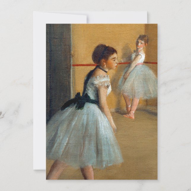 Faire-part Edgar Degas Le Foyer de la Danse à l'Opéra (Devant)