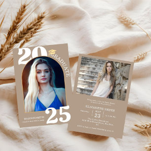 Faire-part Élégant Arch Photo College Lycée Diplôme