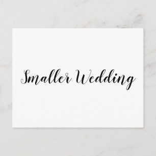 Faire-part élégant et simple de petit mariage 