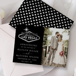 Faire-part Elégant Las Vegas Destination Mariage