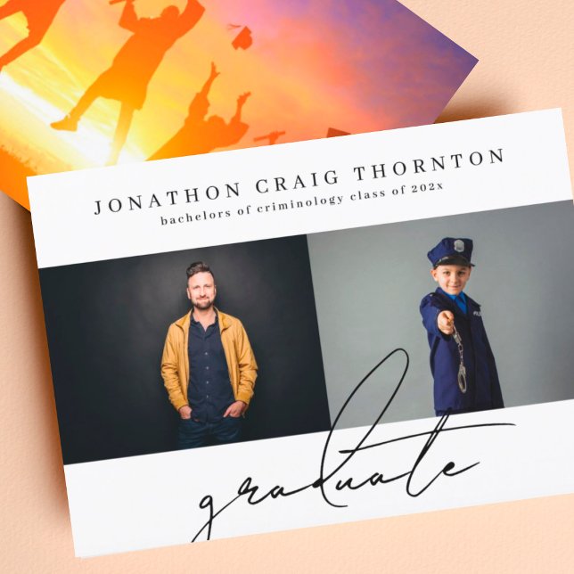 Faire-part Élégant simple diplôme universitaire (Créateur téléchargé)