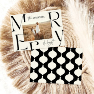 Faire-part Élégante typographie moderne de Noël joyeux