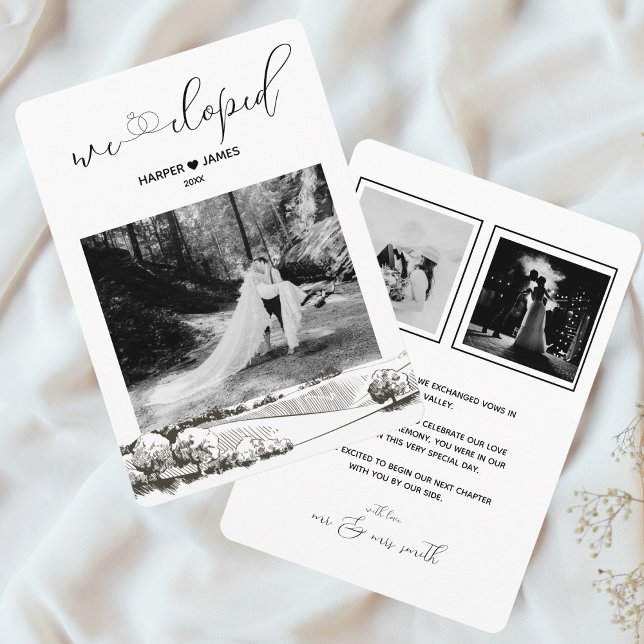 Faire-part Elopement moderne | Napa Valley (Créateur téléchargé)