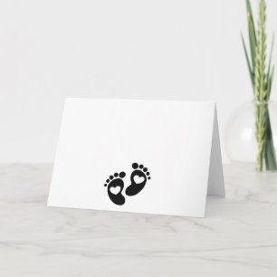 Faire-part Empreintes bébé mignonnes Mère enceinte à être mat