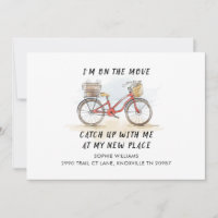 En mouvement avec le vélo de chat Nouvelle adresse