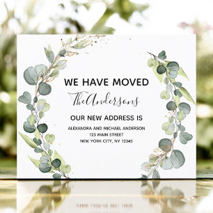 Faire-part en mouvement Eucalyptus Verdure Aquarel