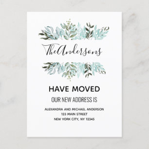 Faire-part en mouvement Eucalyptus Verdure Aquarel
