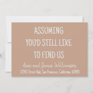 Faire-part En supposant que vous aimeriez toujours nous trouv