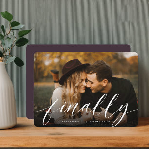 Faire-part Enfin   Fiançailles photo complet