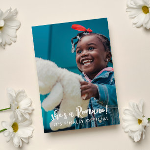 Faire-part Enfin Nom officiel 2 Photos Adoption