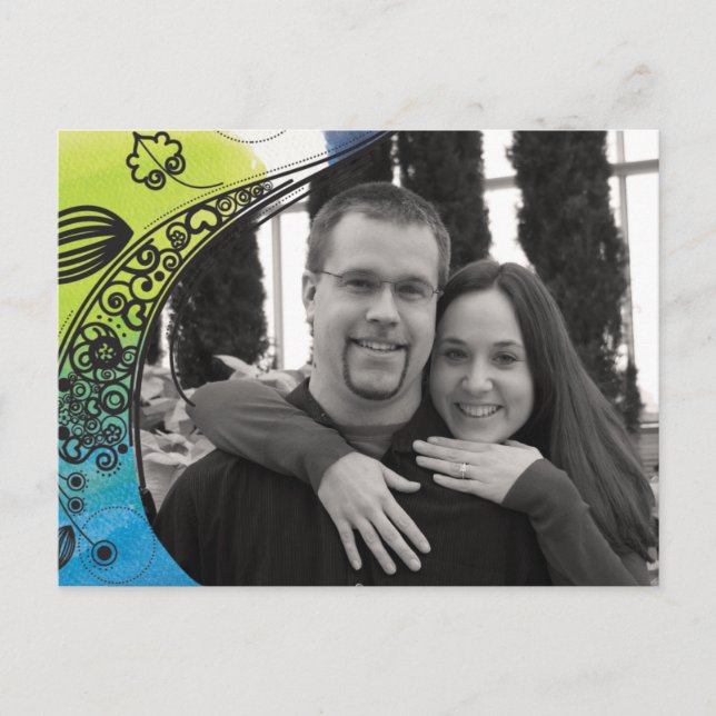 Faire-part Enregistrer la carte postale Date (Devant)