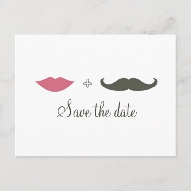 Faire-part Enregistrer La Carte Postale Date (Devant)
