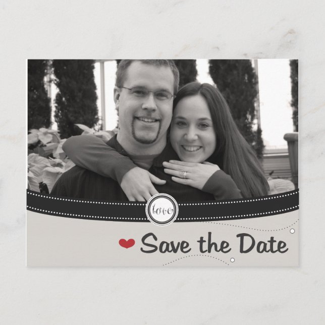 Faire-part Enregistrer la carte postale Date (Devant)