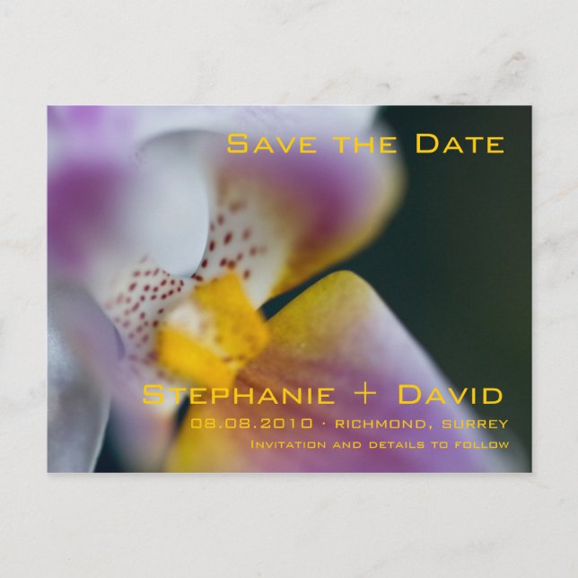 Faire-part ・ Enregistrer la carte postale Date (Devant)
