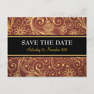 Faire-part Enregistrer La Carte Postale Date Batik