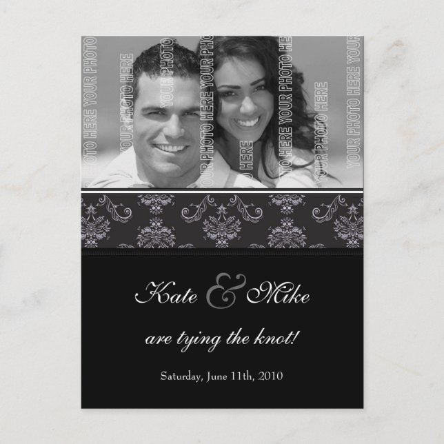 Faire-part Enregistrer la carte postale Date | E1 (Devant)