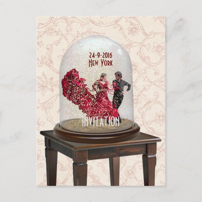 Faire-part Enregistrer la carte postale Date Love (Devant)