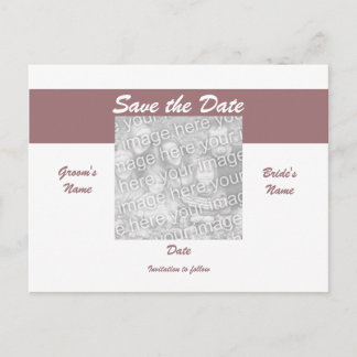 Faire-part Enregistrer la carte postale Date Photo - Customis