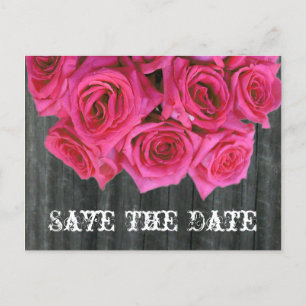 Faire-part Enregistrer la carte postale Date - Rose Bouquet e