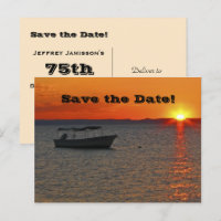 Enregistrer la date 75e anniversaire Carte postale