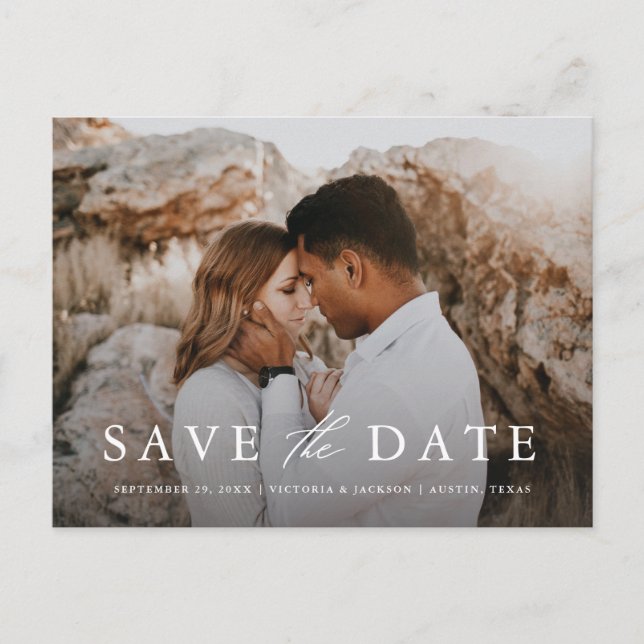 Faire-part Enregistrer la date de la carte postale (Devant)