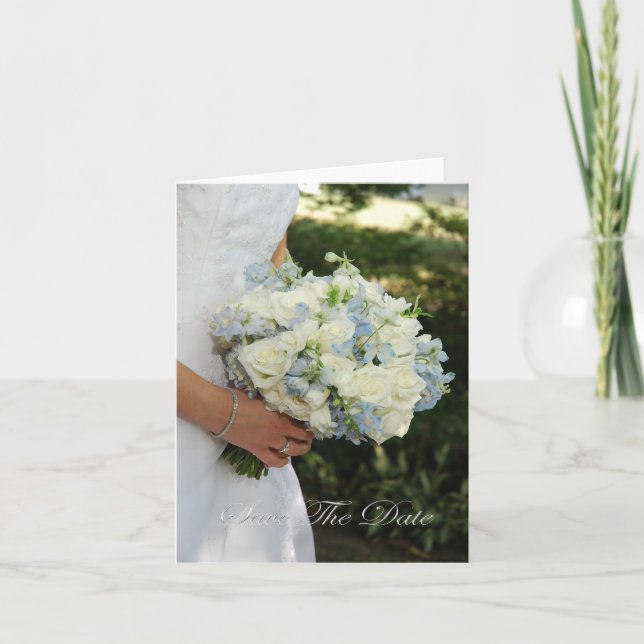 Faire-part Enregistrer la date de la mariée (Devant)