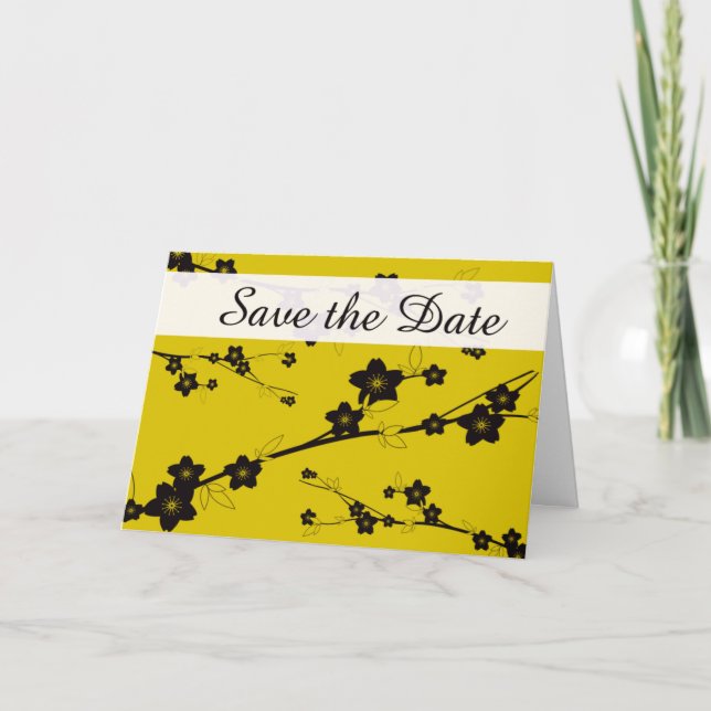 Faire-part Enregistrer la date - Floral riche (Devant)