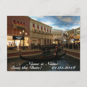 Faire-part Enregistrer la date Gondola Ride, La Carte Postale