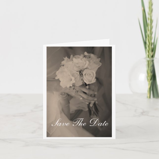 Faire-part Enregistrer Le Mariage Date (Devant)