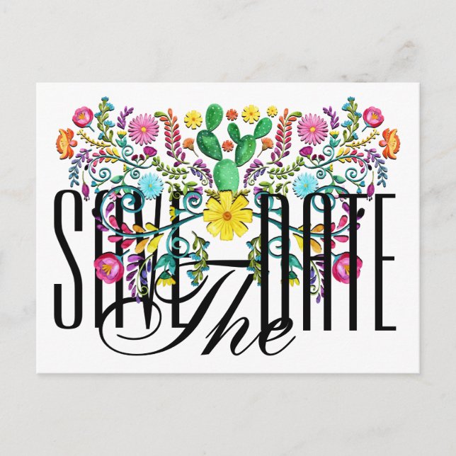 Faire-part Enregistrer l'invitation par carte postale Date (Devant)