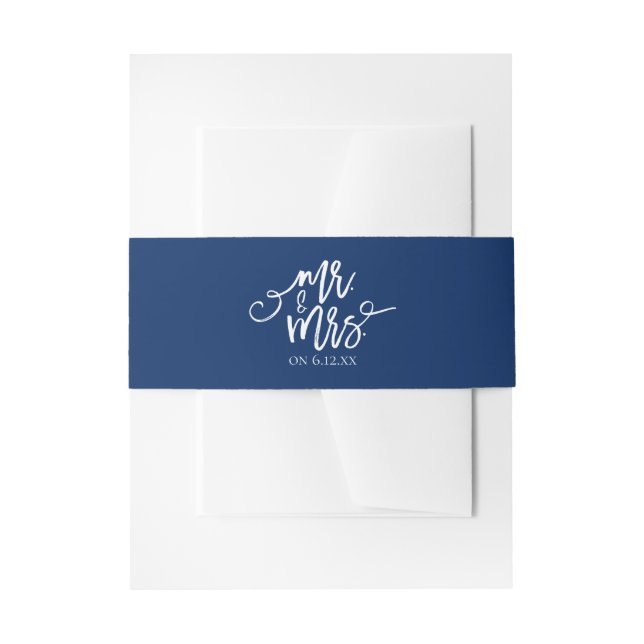 Faire-part Enveloppe d'invitation de mariage / Bandeau ventra (Devant example)