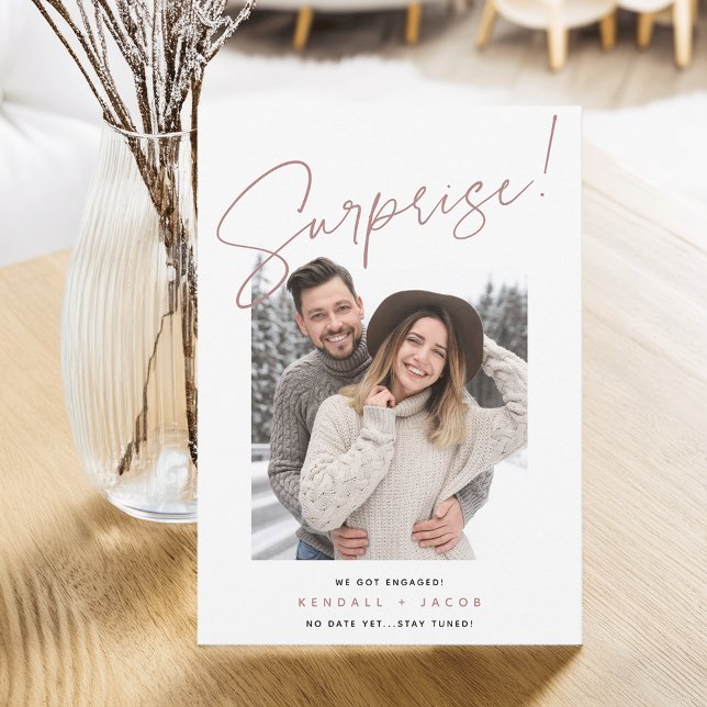 Faire-part Esquissé | Fiançailles surprise (Créateur téléchargé)