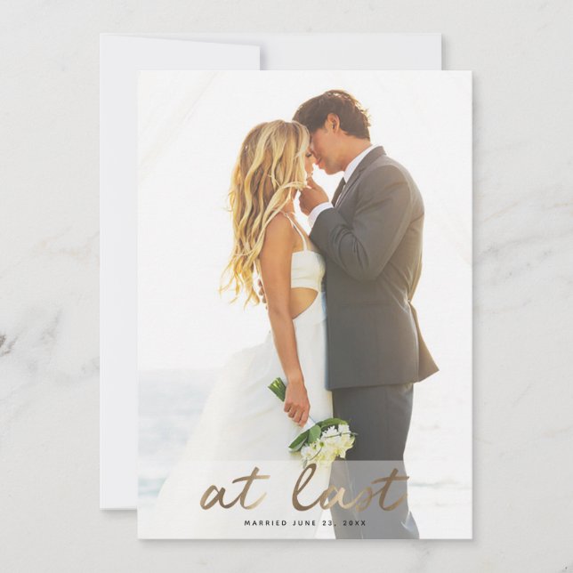 Faire-part et invitation de mariage ultime (Devant)