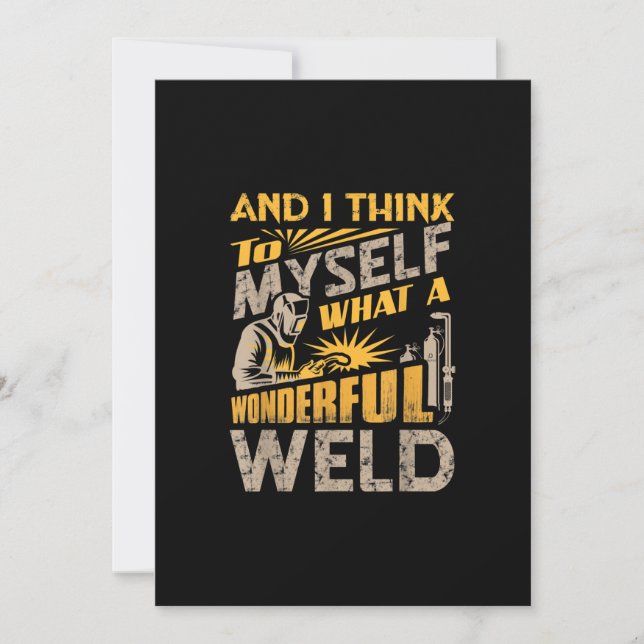 Faire-part Et Je Me Pense Que C'Est Une Merveilleuse Soudure (Devant)