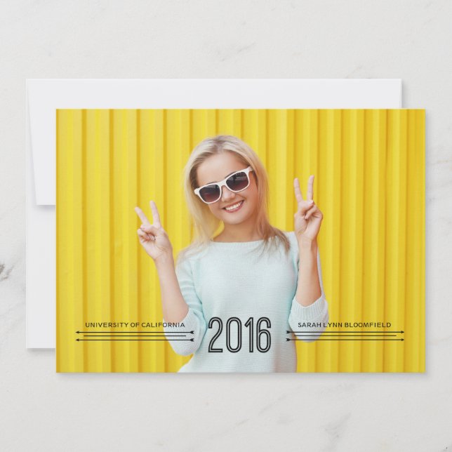 Faire-part Étape suivante - Texte noir (Devant)