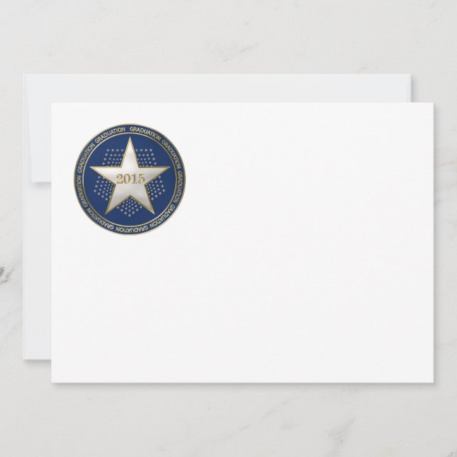 Faire-part Étiquette de fin d'études (Devant)