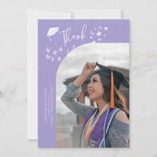 Faire-part Étoile de remerciement fantaisiste pour photo de r