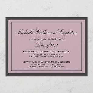 Faire-part Événements de diplômes universitaires traditionnel