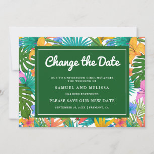Faire-part Exotic Tropical Colorful Garden Modifier la date