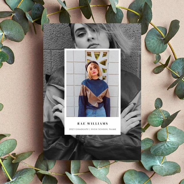 Faire-part Faire Annonce de Diplômé avec une Photographie à C (Créateur téléchargé)