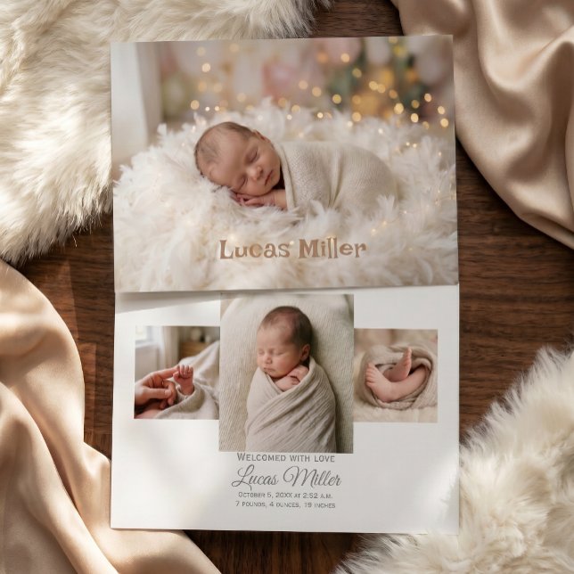 Faire-part Faire Annonce de Naissance de Nouveau-Né (Créateur téléchargé)