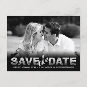 Faire-part Faire carte postale photo de date de sauvegarde pa