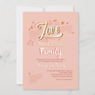 Faire-part Faire-part/Partie d'adoption d'amour