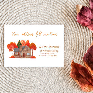 Faire-part Fall Foliage Homestead Nouvelle adresse Moving